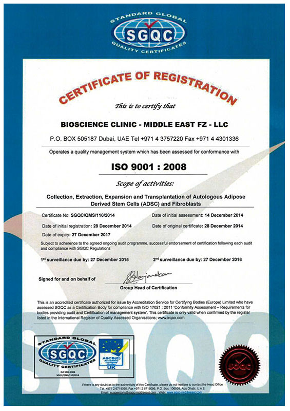 Certificazione ISO Dubai Middle East