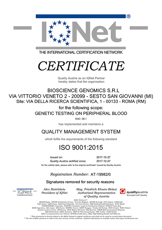 Certificazione ISO Roma